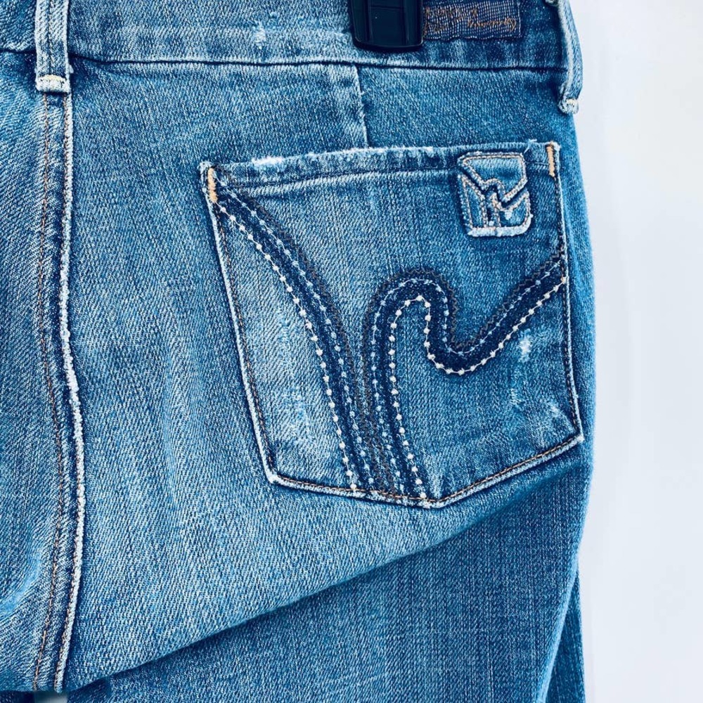 COH Citizens of Humanity Medium Wash Low Waist Full Leg Jeans Faye #003 Size 29 - Picture 7 of 12